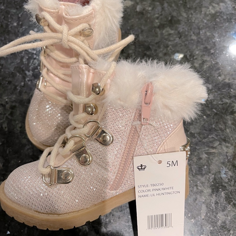 Lil girls combat boots